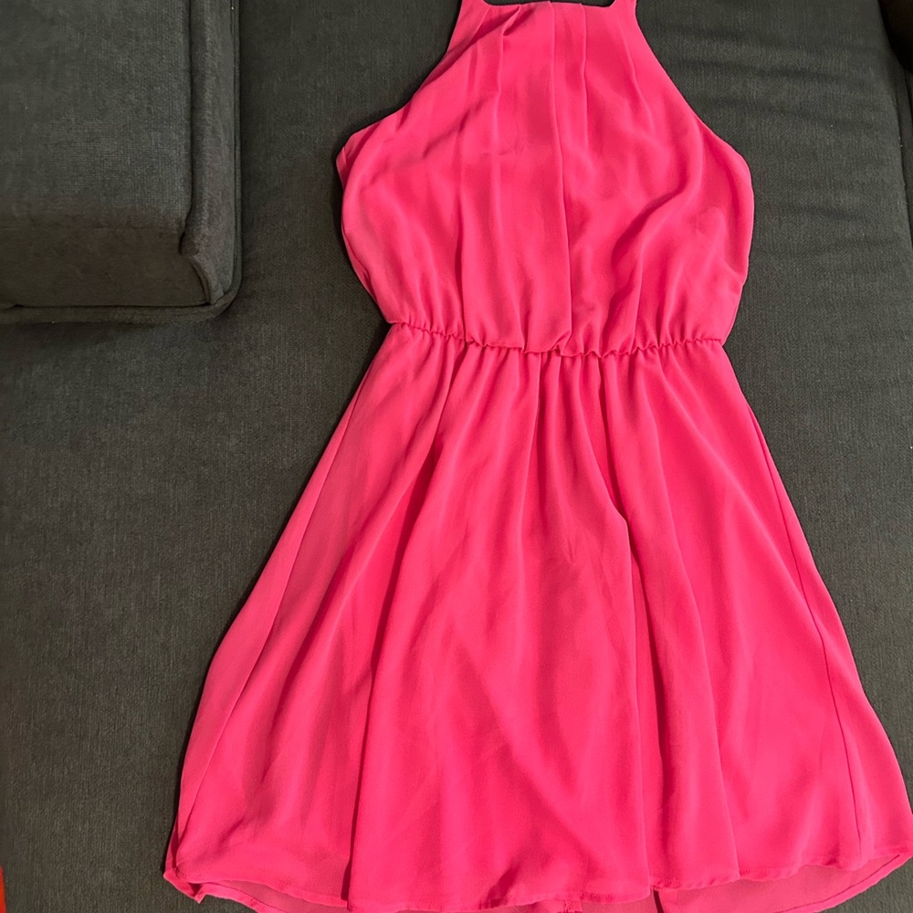 Fuchsia Halter Dress